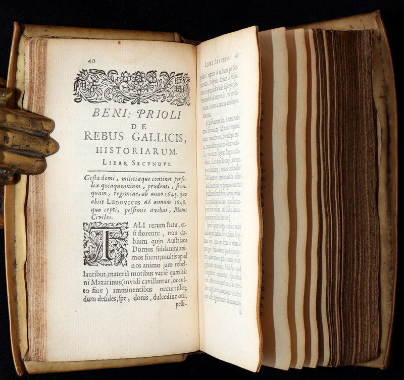 1669 Rare Book –Benjamin Priolo’s Celebrated History of France Historiae Galliae