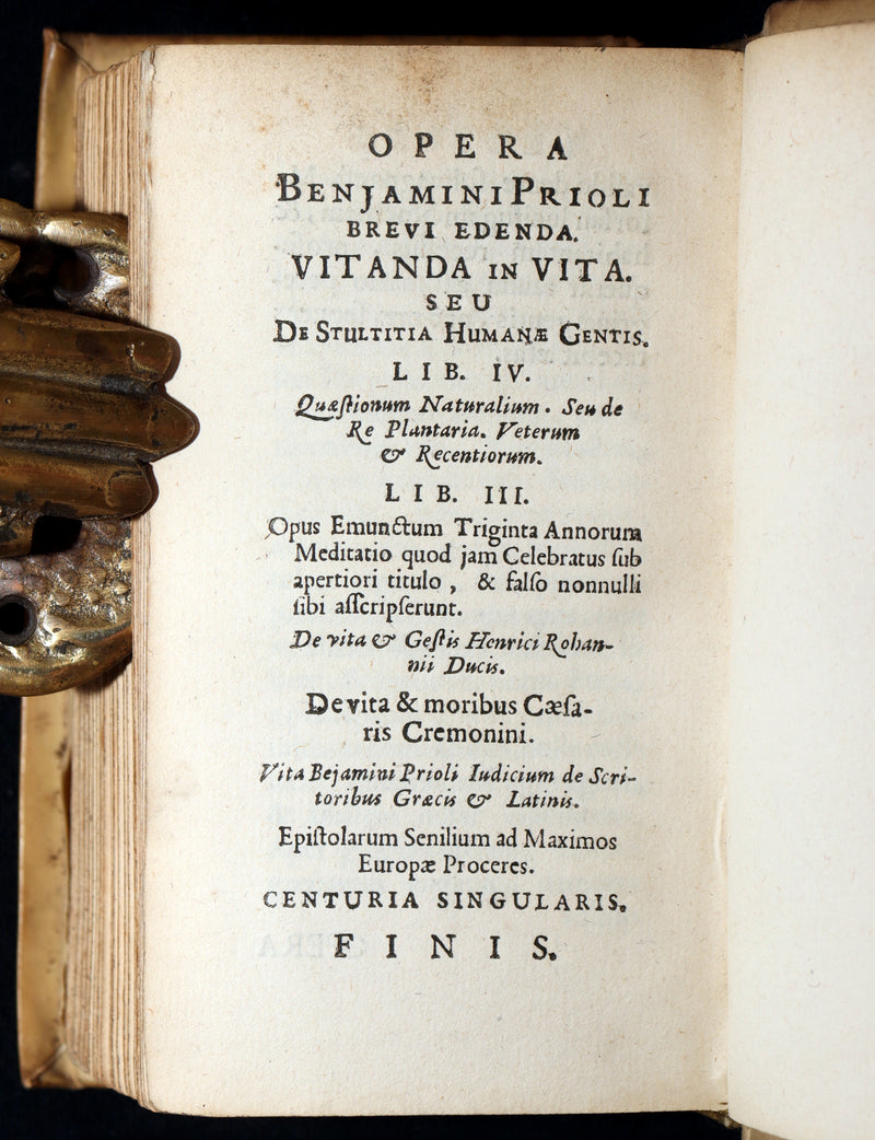 1669 Rare Book –Benjamin Priolo’s Celebrated History of France Historiae Galliae