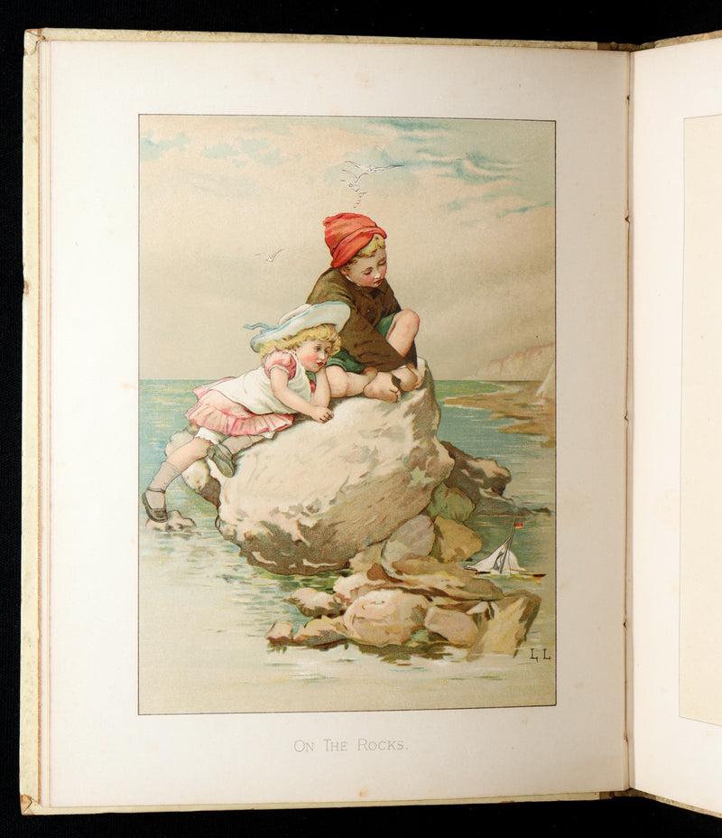 1886 Scarce Book - Under the Mistletoe illustrated by Lizzie Lawson Mack