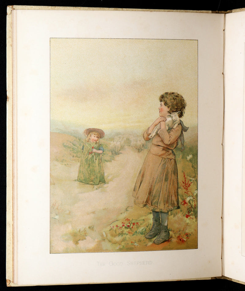 1886 Scarce Book - Under the Mistletoe illustrated by Lizzie Lawson Mack