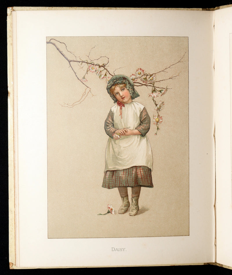 1886 Scarce Book - Under the Mistletoe illustrated by Lizzie Lawson Mack