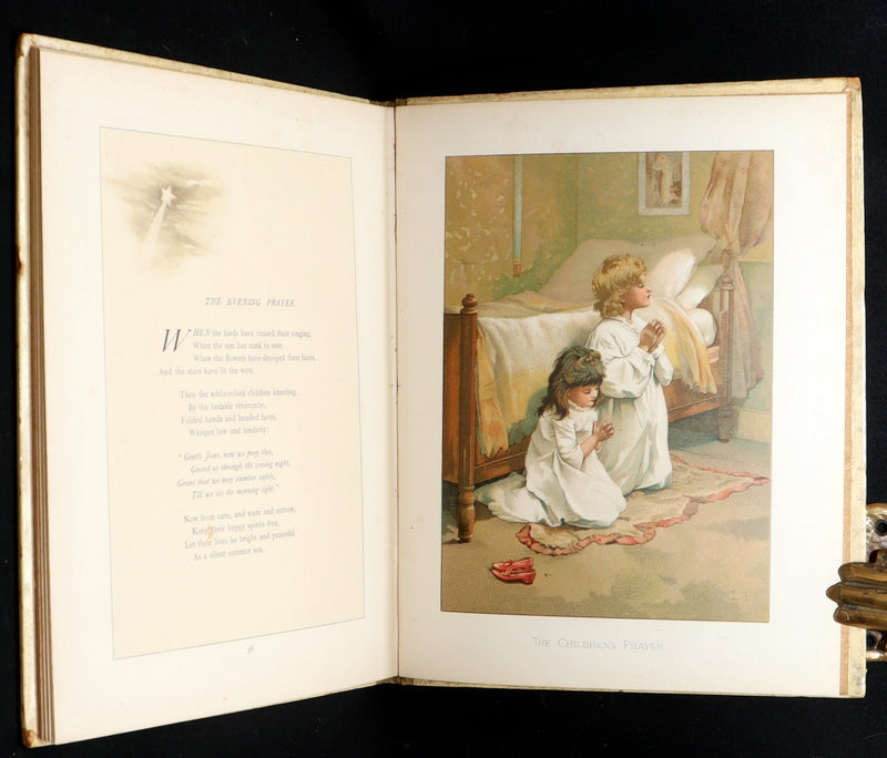 1886 Scarce Book - Under the Mistletoe illustrated by Lizzie Lawson Mack