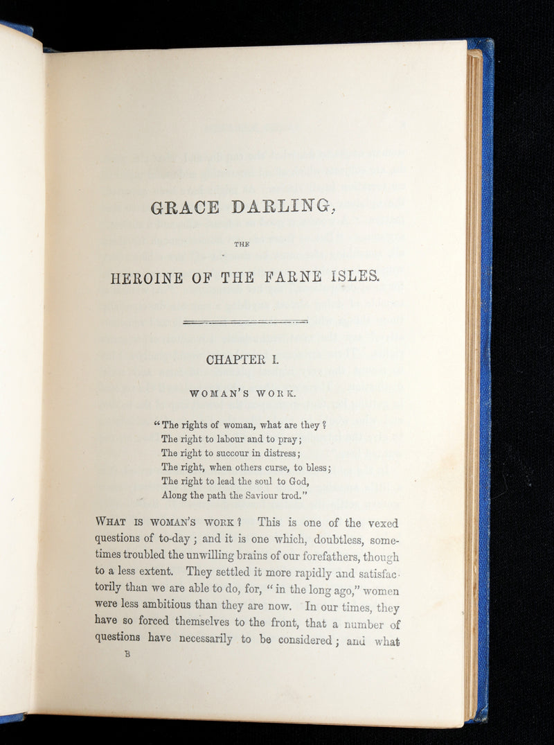 1887 Rare Book - Grace Darling, the Heroine of the Farne Islands Lighthouse