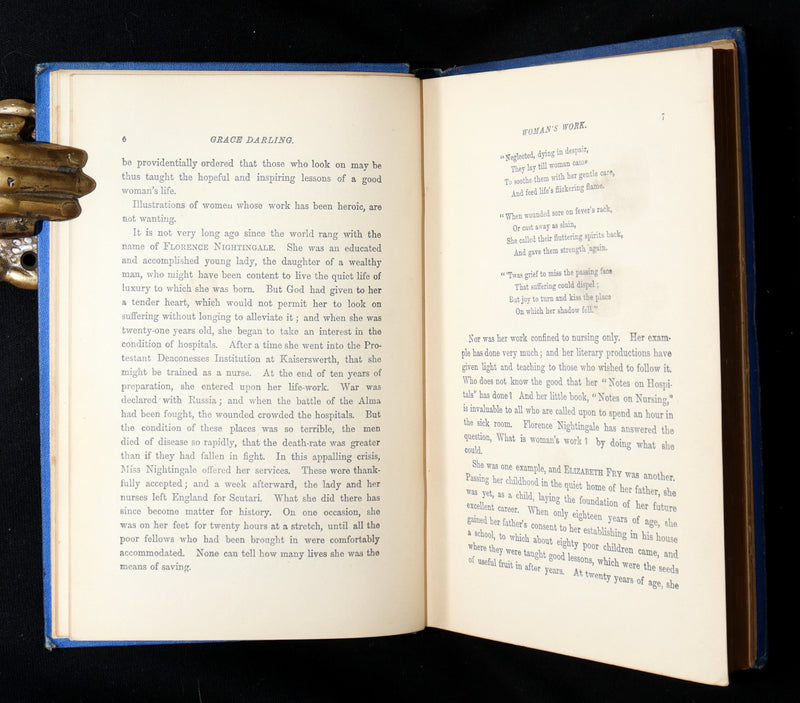 1887 Rare Book - Grace Darling, the Heroine of the Farne Islands Lighthouse
