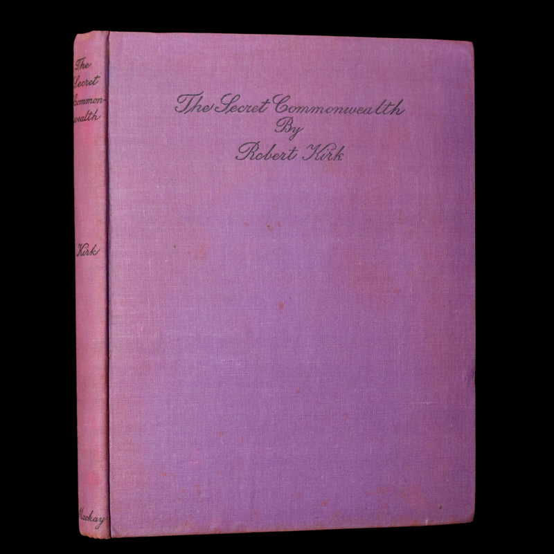 1933 Scarce Book- The Secret Commonwealth of Elves, Fauns and Fairies by R. Kirk