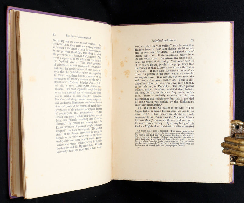 1933 Scarce Book- The Secret Commonwealth of Elves, Fauns and Fairies by R. Kirk