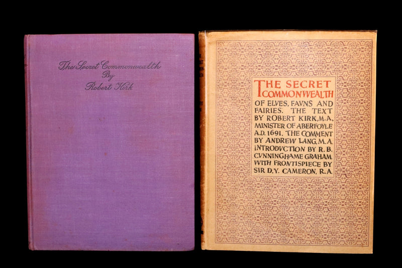 1933 Scarce Book- The Secret Commonwealth of Elves, Fauns and Fairies by R. Kirk
