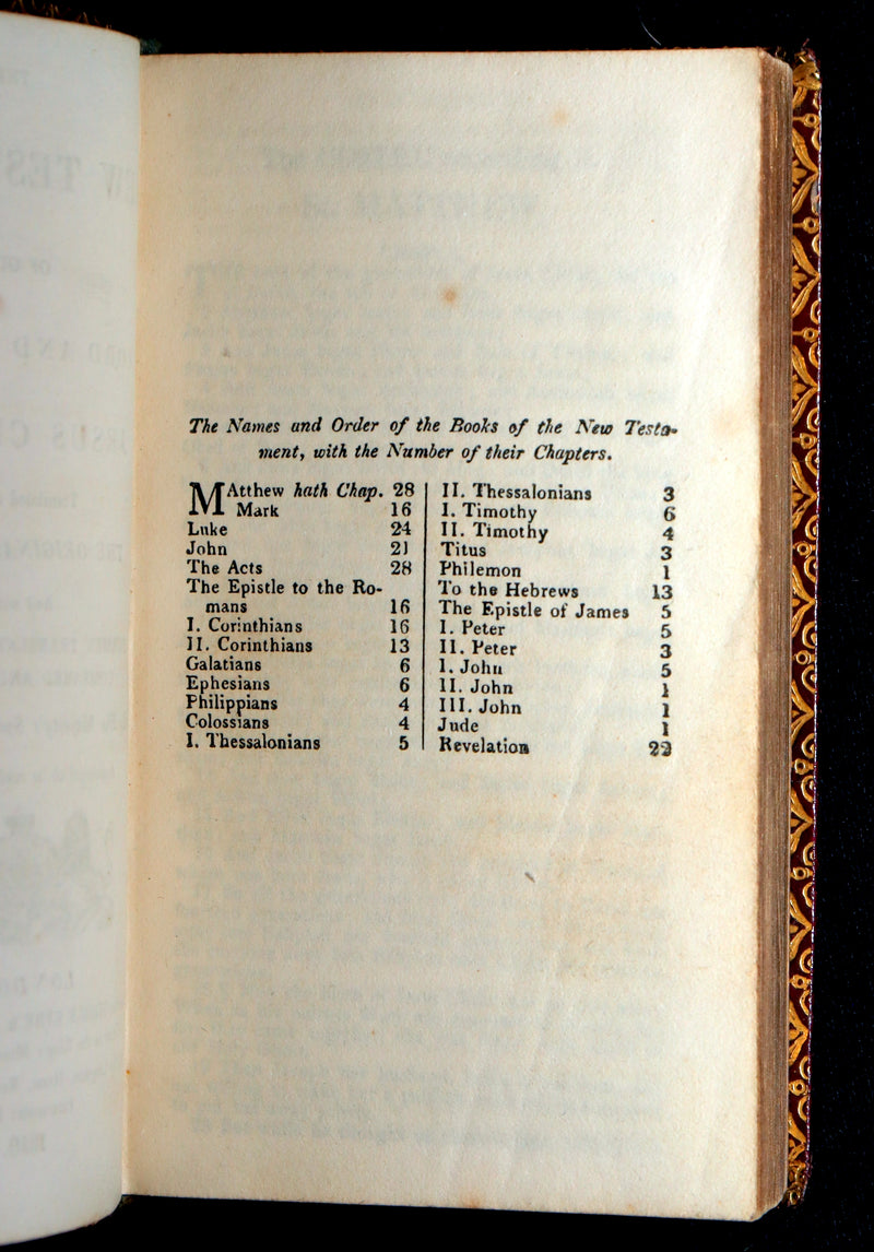 1818 Rare Masonic Bible - The New Testament of Our Lord and Saviour Jesus Christ