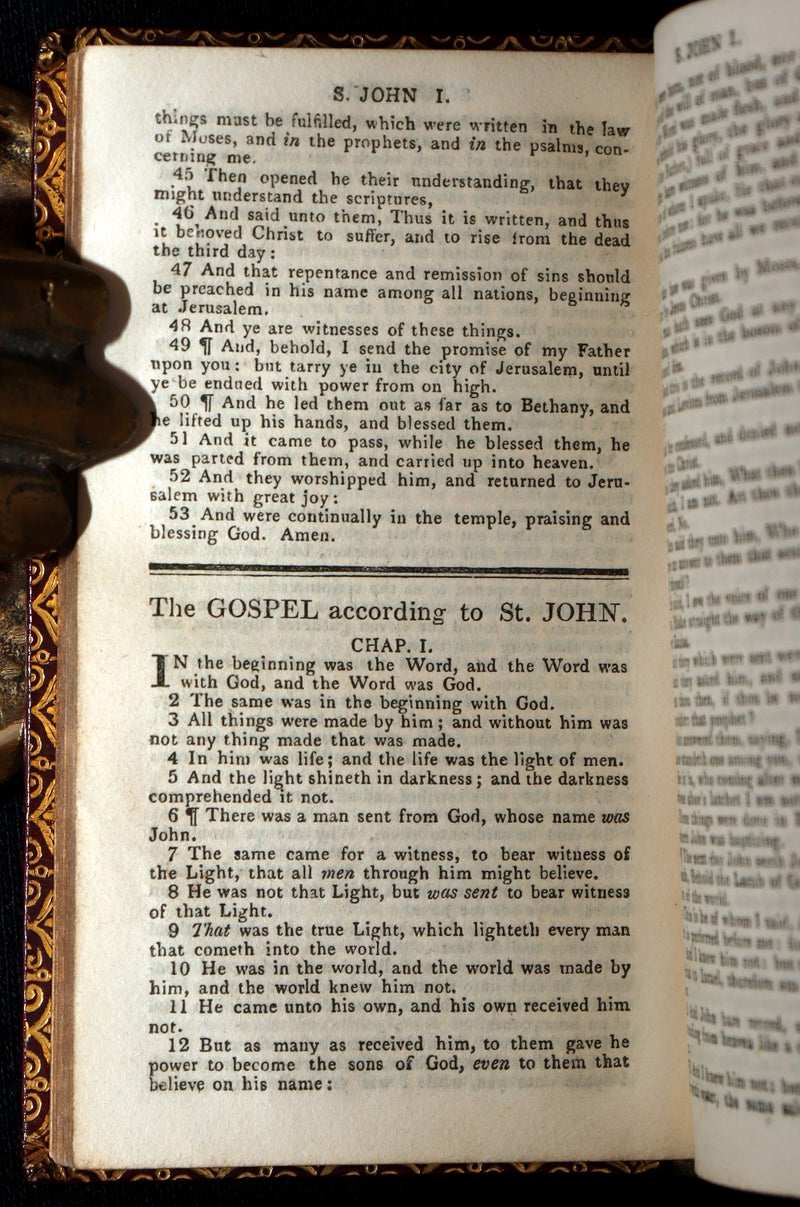 1818 Rare Masonic Bible - The New Testament of Our Lord and Saviour Jesus Christ