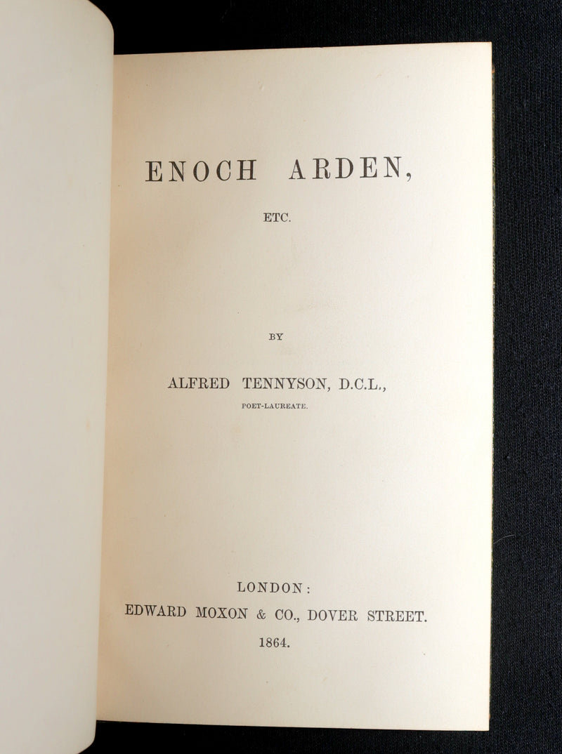 1864 Rare First Edition in a Nutt Binding – Enoch Arden, etc. by Alfred Tennyson