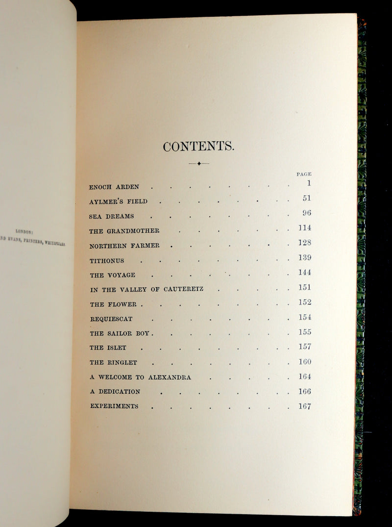 1864 Rare First Edition in a Nutt Binding – Enoch Arden, etc. by Alfred Tennyson