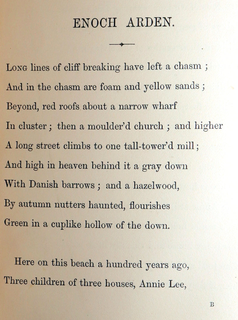 1864 Rare First Edition in a Nutt Binding – Enoch Arden, etc. by Alfred Tennyson