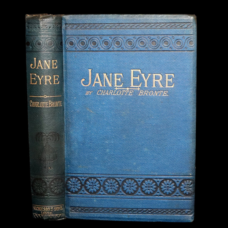 1890 Rare Book - Jane Eyre, An Autobiography by Currer Bell (Charlotte Brontë)