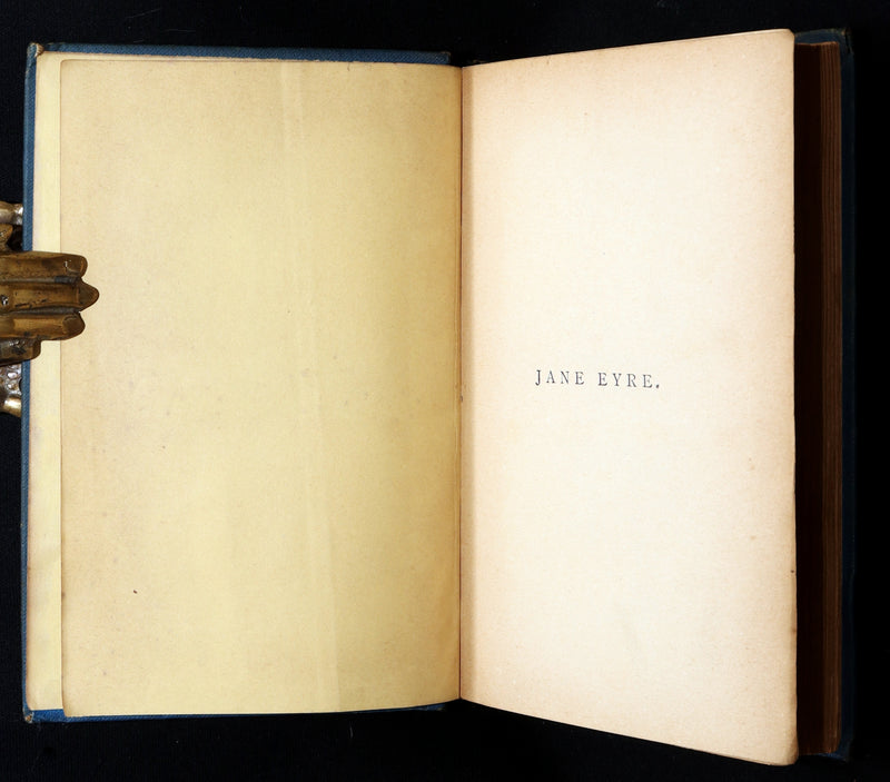 1890 Rare Book - Jane Eyre, An Autobiography by Currer Bell (Charlotte Brontë)