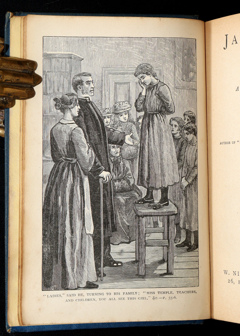 1890 Rare Book - Jane Eyre, An Autobiography by Currer Bell (Charlotte Brontë)