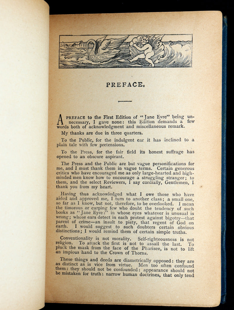 1890 Rare Book - Jane Eyre, An Autobiography by Currer Bell (Charlotte Brontë)