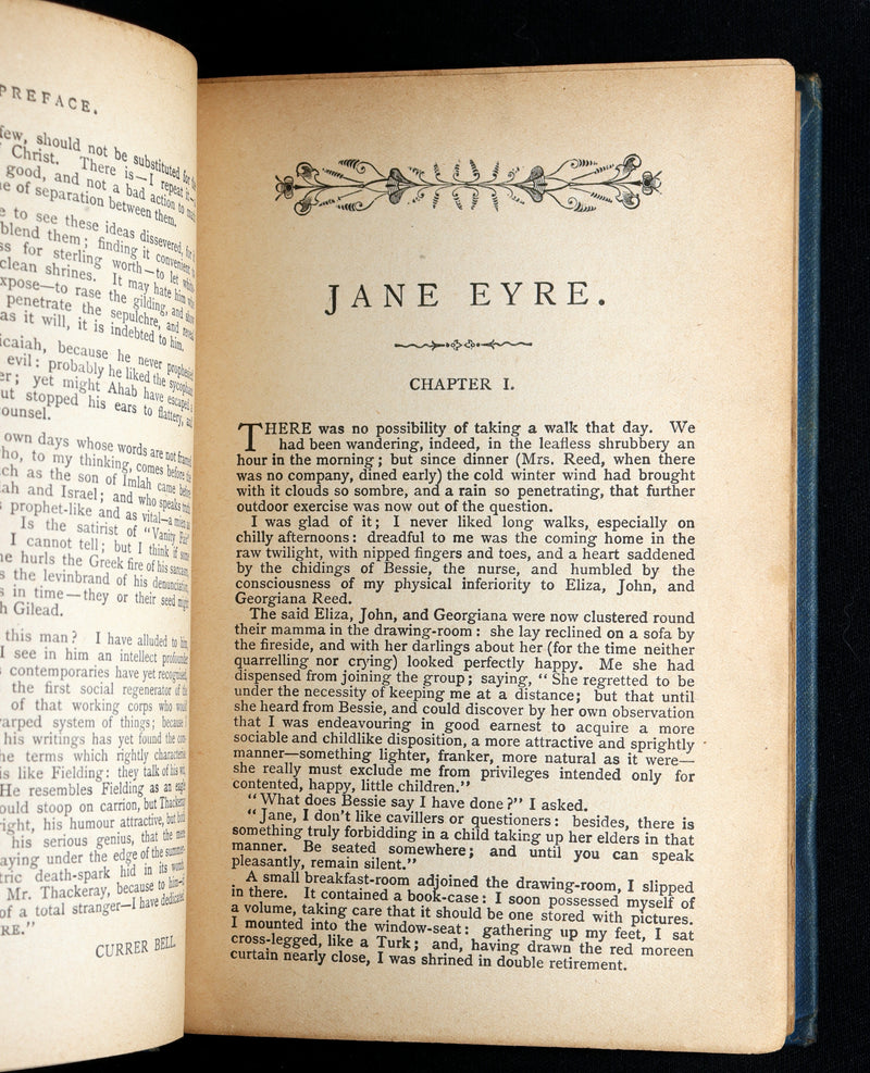 1890 Rare Book - Jane Eyre, An Autobiography by Currer Bell (Charlotte Brontë)