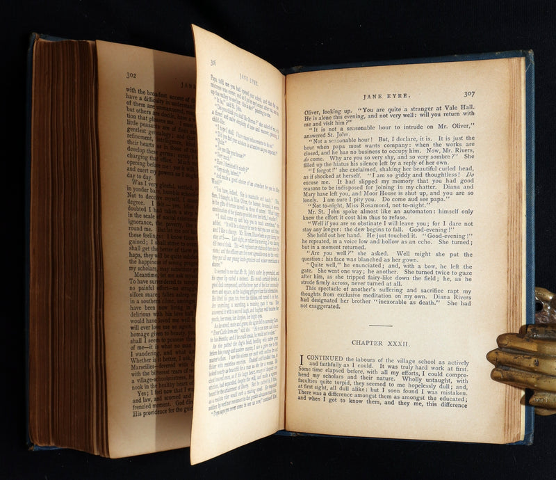 1890 Rare Book - Jane Eyre, An Autobiography by Currer Bell (Charlotte Brontë)