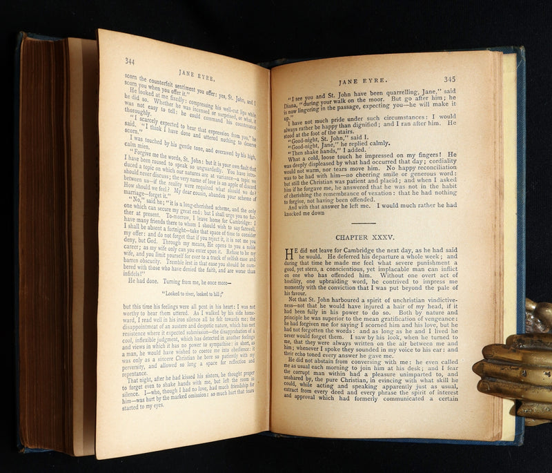 1890 Rare Book - Jane Eyre, An Autobiography by Currer Bell (Charlotte Brontë)