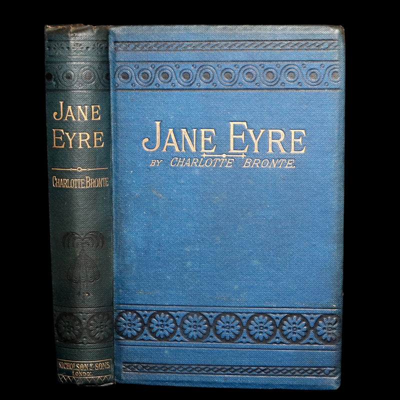 1890 Rare Book - Jane Eyre, An Autobiography by Currer Bell (Charlotte Brontë)