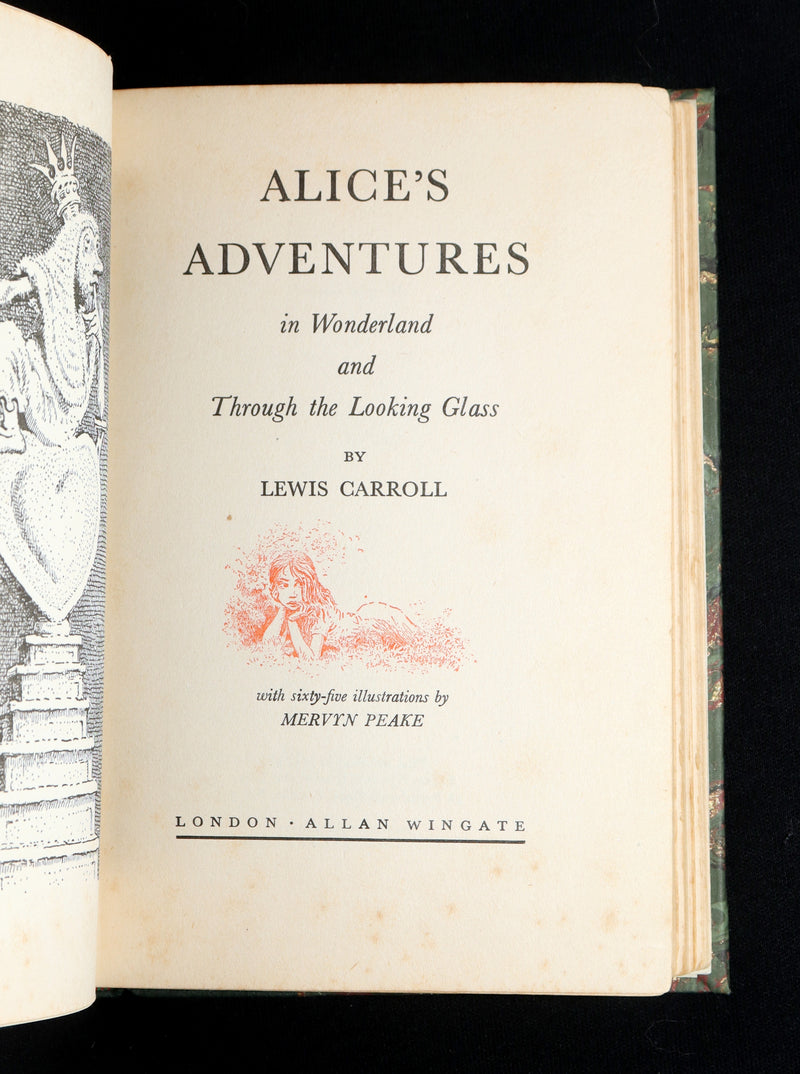 1954 First Edition illustrated by Mervyn Peake- Alice’s Adventures in Wonderland