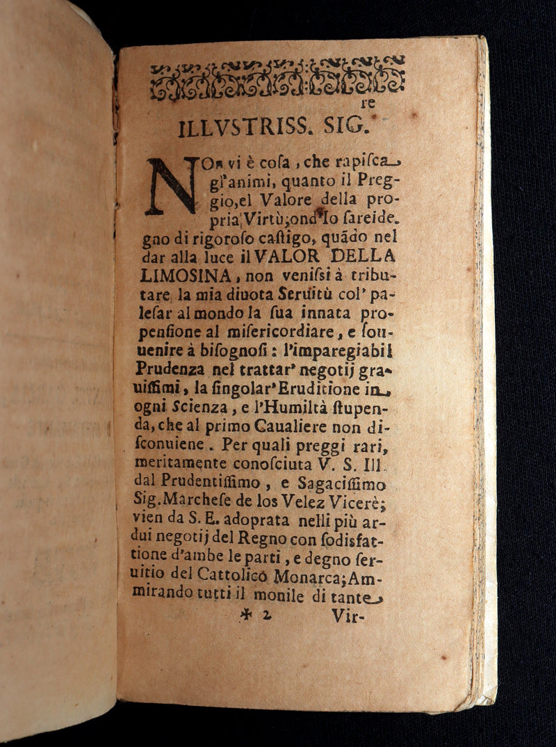 1681 Rare Italian Book – Il Valore della Limosina, Almsgiving Value by M.Tarallo