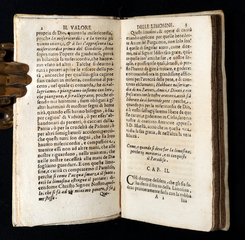 1681 Rare Italian Book – Il Valore della Limosina, Almsgiving Value by M.Tarallo