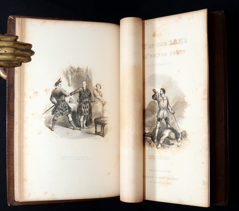 1856 Rare Book - The Lady of the Lake by Sir Walter Scott. Illustrated