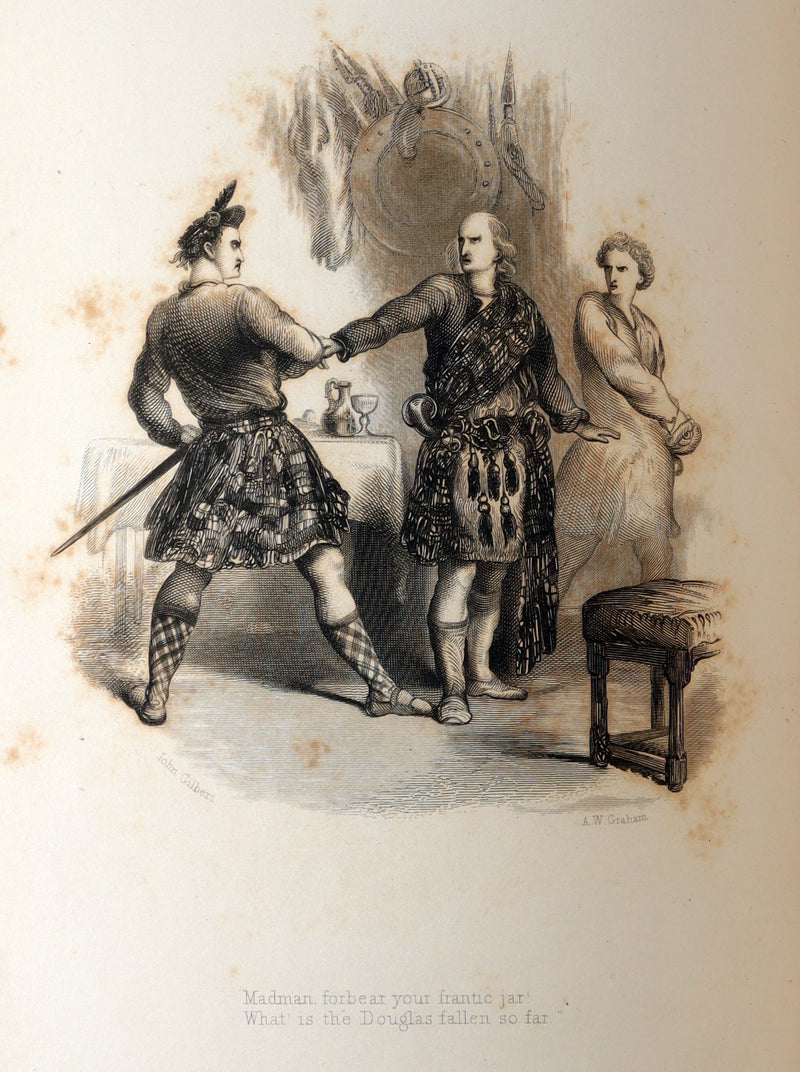 1856 Rare Book - The Lady of the Lake by Sir Walter Scott. Illustrated