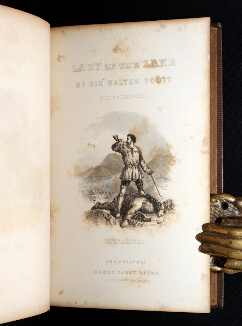 1856 Rare Book - The Lady of the Lake by Sir Walter Scott. Illustrated