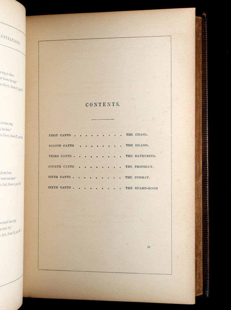 1856 Rare Book - The Lady of the Lake by Sir Walter Scott. Illustrated