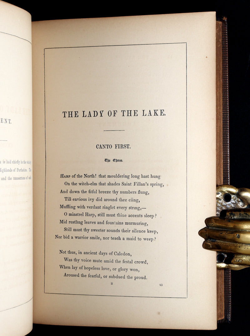 1856 Rare Book - The Lady of the Lake by Sir Walter Scott. Illustrated