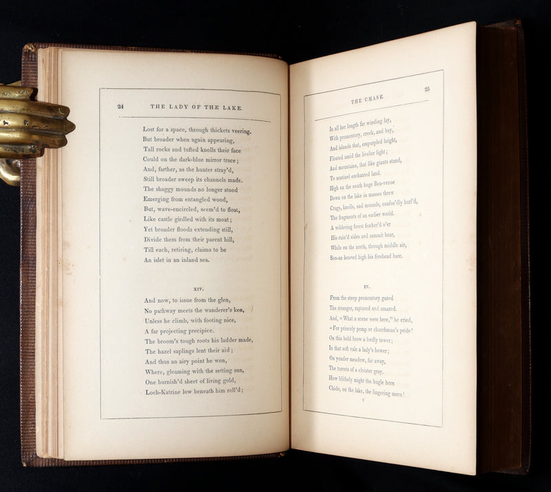 1856 Rare Book - The Lady of the Lake by Sir Walter Scott. Illustrated