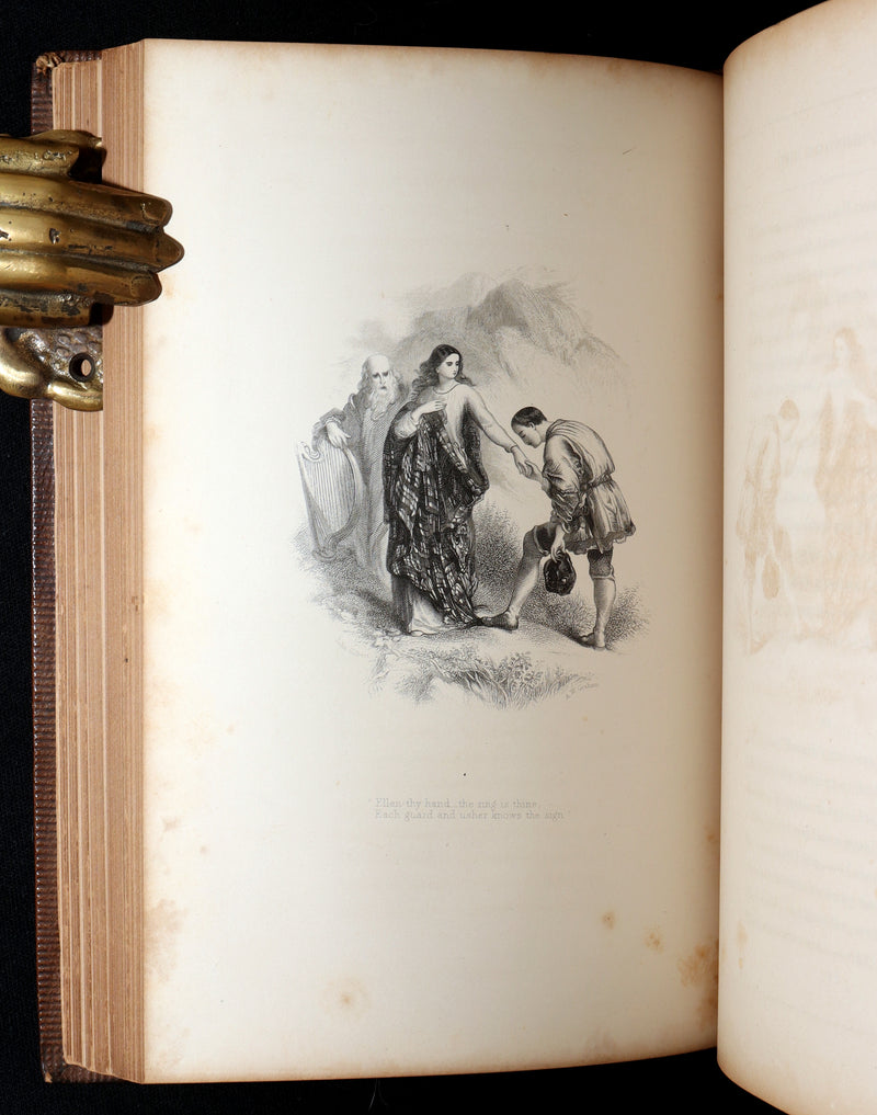 1856 Rare Book - The Lady of the Lake by Sir Walter Scott. Illustrated