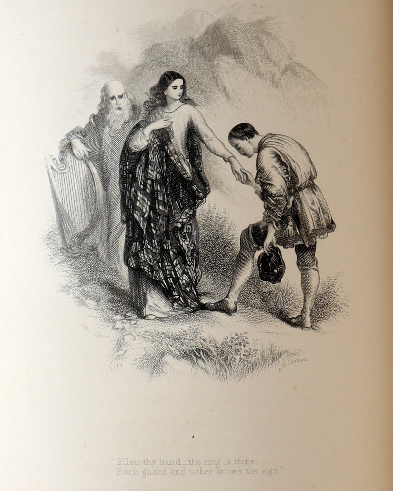 1856 Rare Book - The Lady of the Lake by Sir Walter Scott. Illustrated