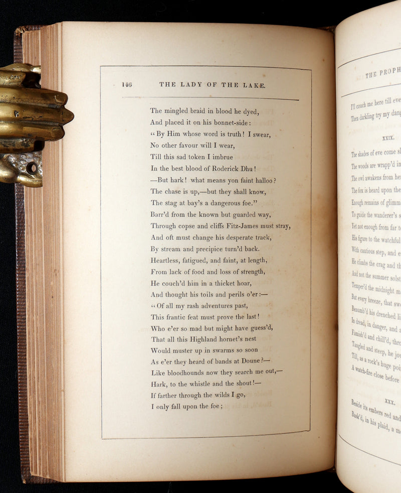 1856 Rare Book - The Lady of the Lake by Sir Walter Scott. Illustrated