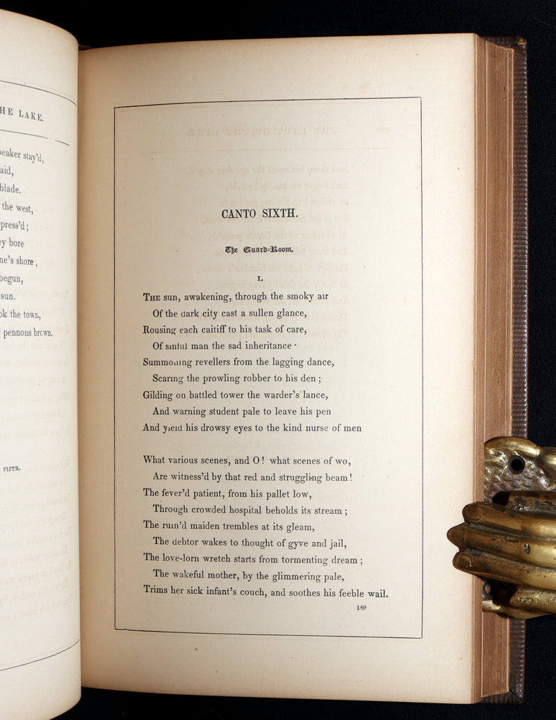 1856 Rare Book - The Lady of the Lake by Sir Walter Scott. Illustrated