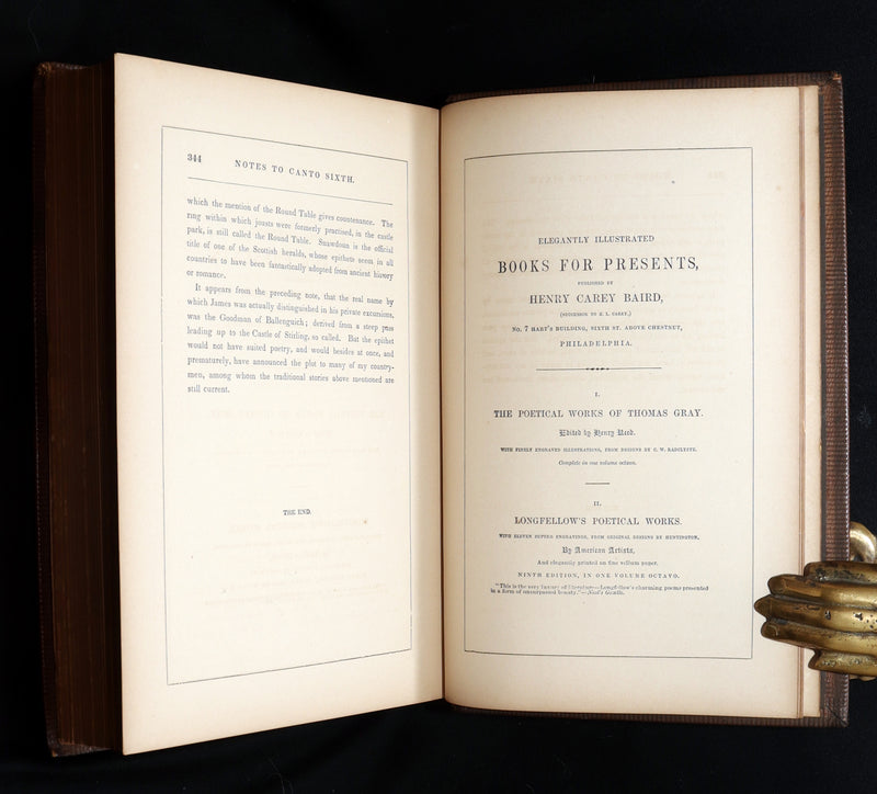 1856 Rare Book - The Lady of the Lake by Sir Walter Scott. Illustrated