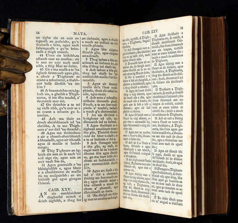 1861–1865 Rare Gaelic Bible –An Tiomnaidh Nuaidh (The New Testament) with Psalms