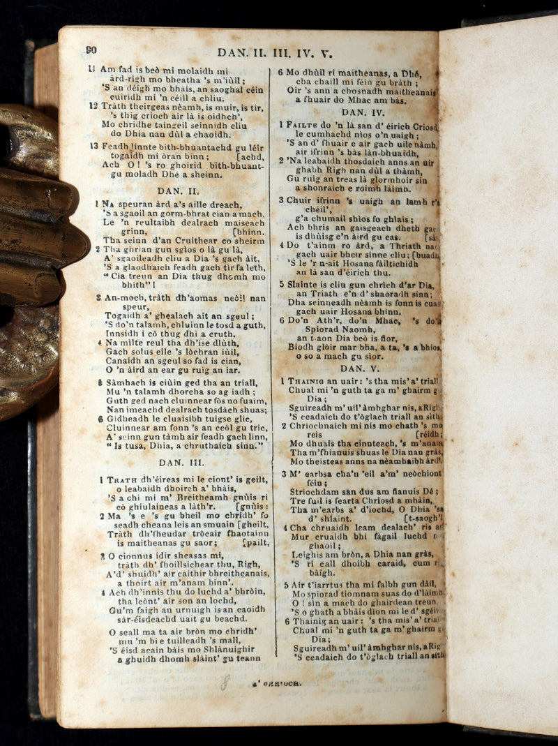 1861–1865 Rare Gaelic Bible –An Tiomnaidh Nuaidh (The New Testament) with Psalms