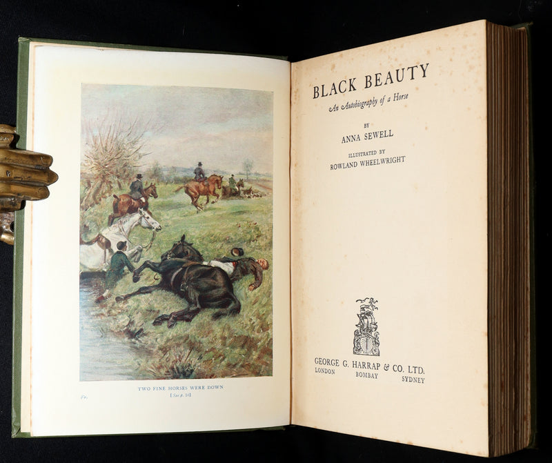 1932 Rare First Wheelwright Illustrated Edition – Black Beauty by Anna Sewell