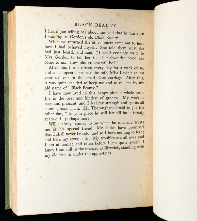 1932 Rare First Wheelwright Illustrated Edition – Black Beauty by Anna Sewell
