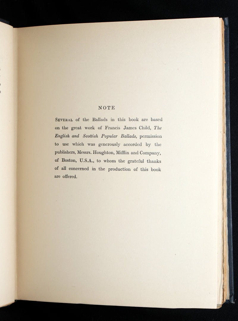 1919 First American Rackham Illustrated Edition – Some British Ballads