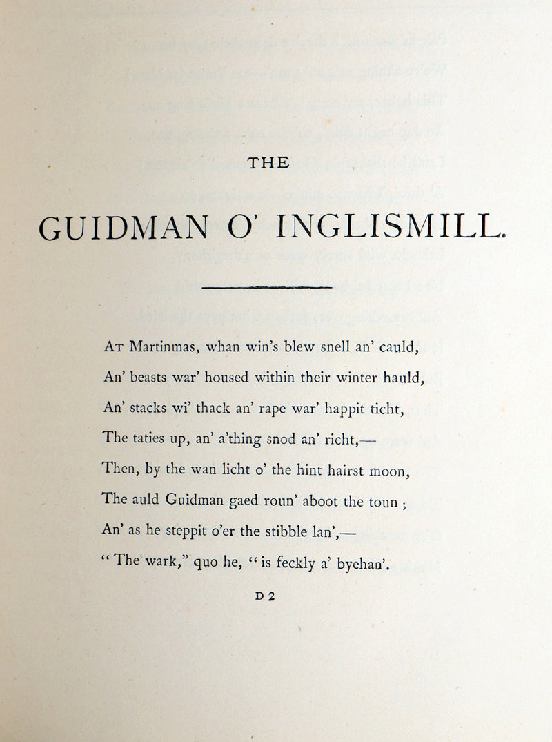 1873 Scarce Legends of the North – The Guidman o’ Inglismill and The Fairy Bride