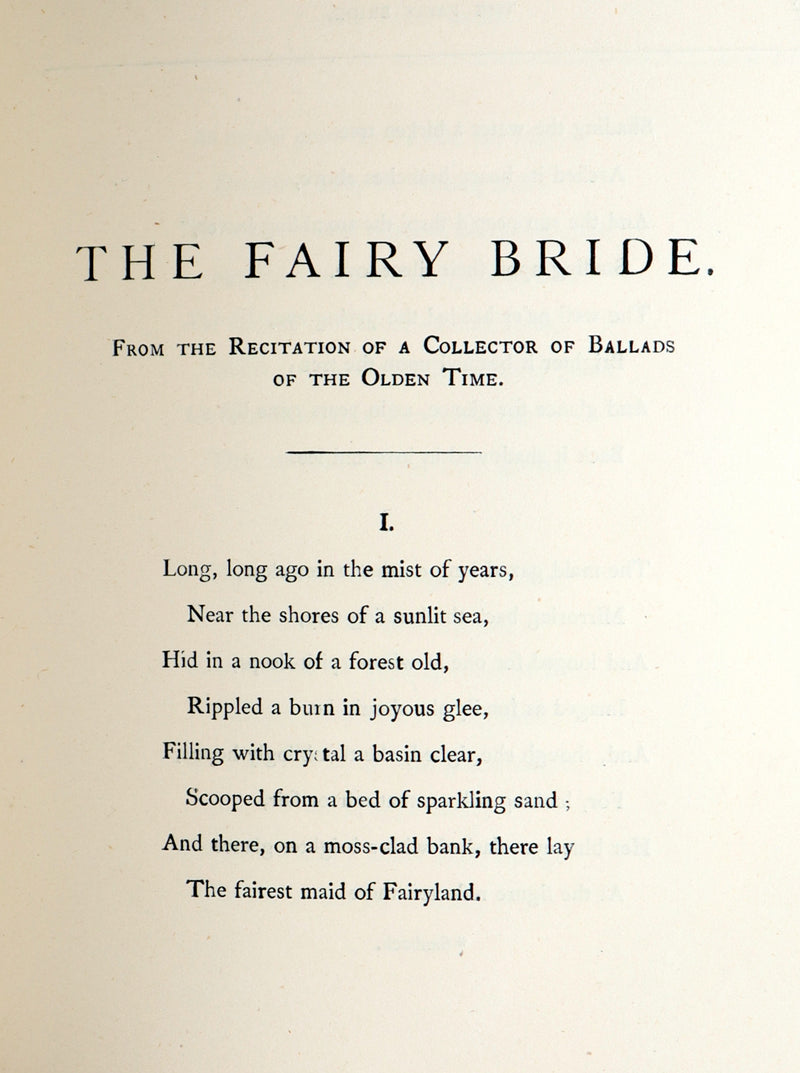 1873 Scarce Legends of the North – The Guidman o’ Inglismill and The Fairy Bride