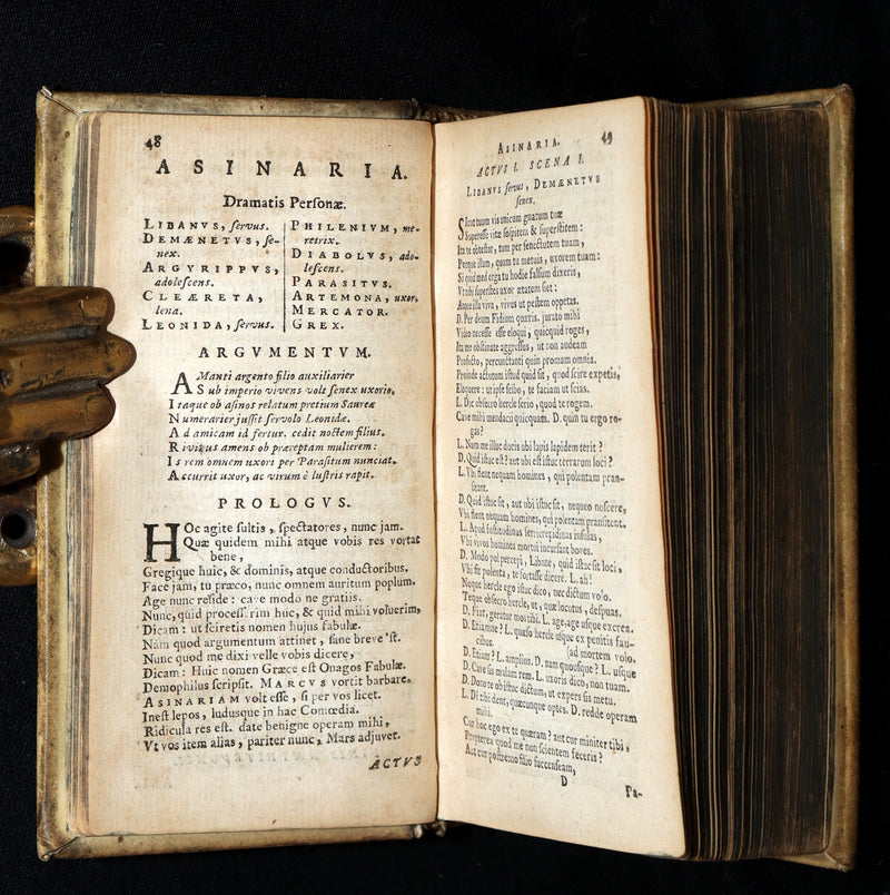 1652 Rare Vellum Latin Book - Plautus Plays, Plauti Comoediae Superstites XX