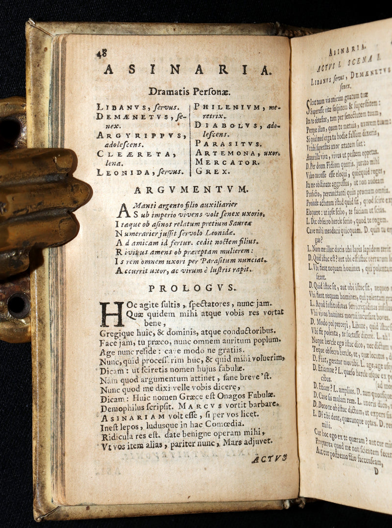 1652 Rare Vellum Latin Book - Plautus Plays, Plauti Comoediae Superstites XX