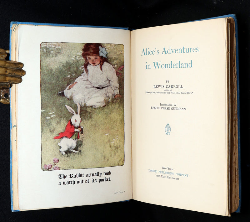 1907 Rare Book - Alice in Wonderland Illustrated by Bessie Pease Gutmann