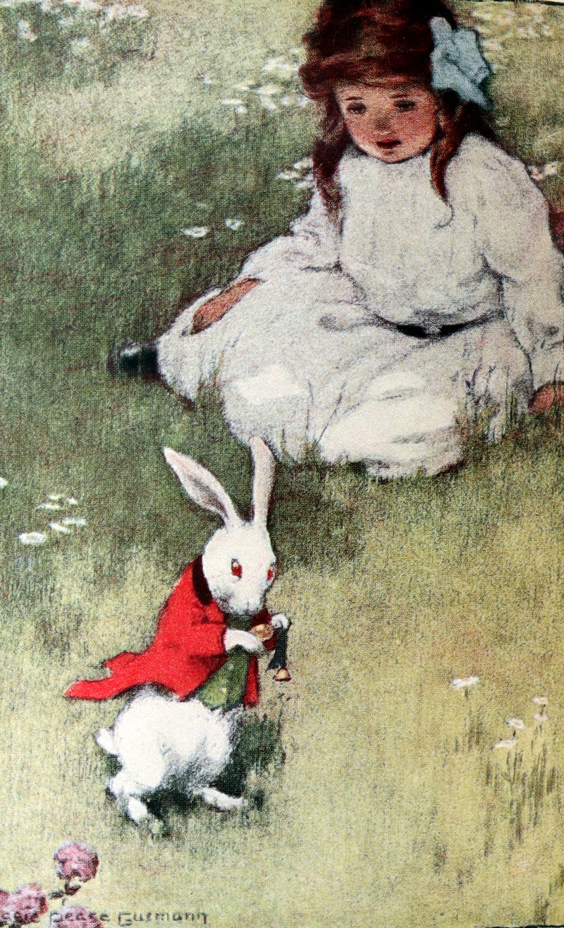 1907 Rare Book - Alice in Wonderland Illustrated by Bessie Pease Gutmann