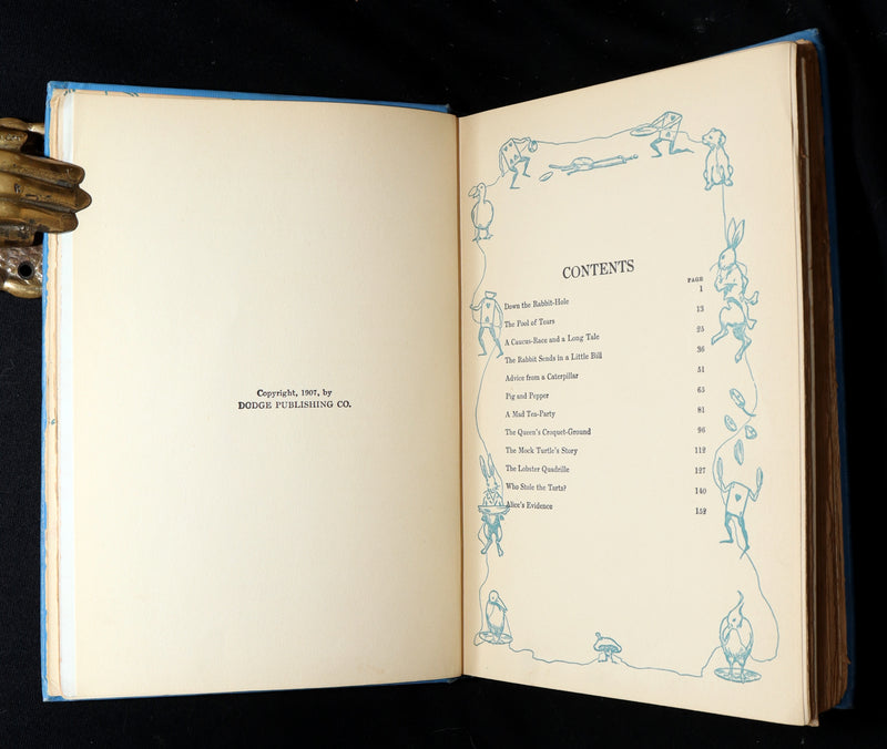 1907 Rare Book - Alice in Wonderland Illustrated by Bessie Pease Gutmann